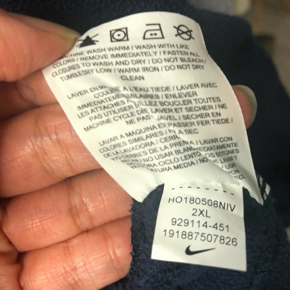 Nike Men Fleece Hoodie Sweatshirt Size XXL - Picture 8 of 8